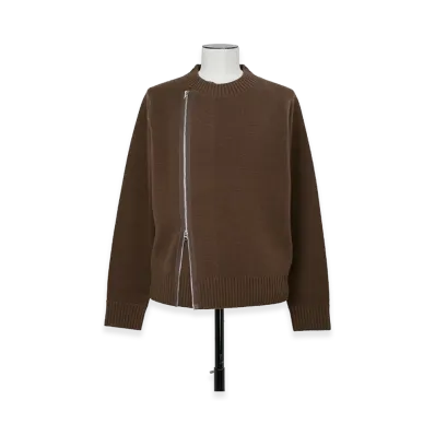 sacai Wool Knit Blouson "Brown"