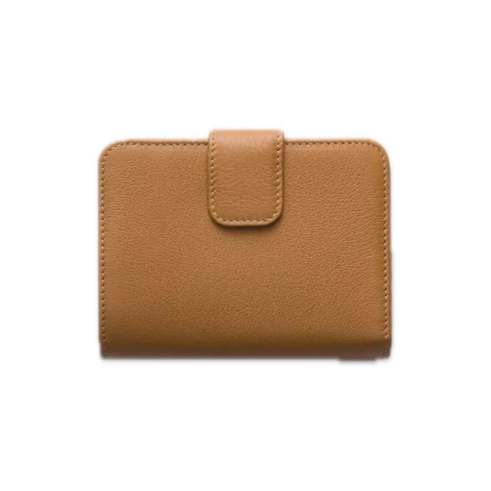 PRADA Soft Grain Leather Wallet "Camel"