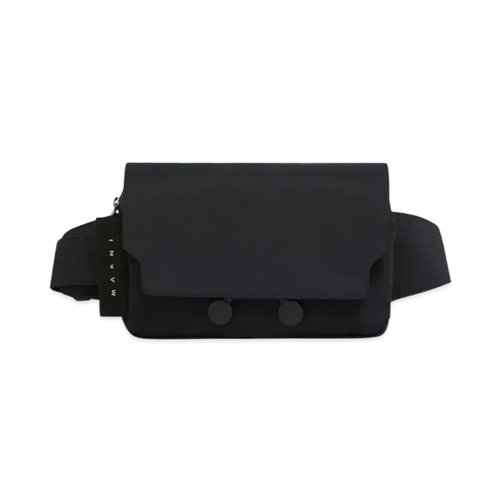 MARNI Nylon Cityscape Belt Bag "Black"