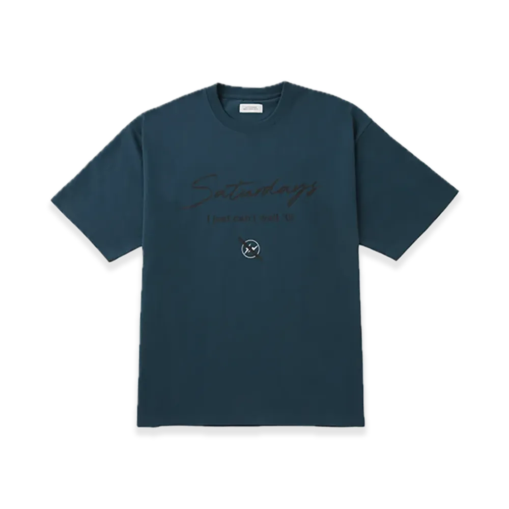 Saturdays NYC x FRAGMENT Short Sleeve T-Shirt "Blue"