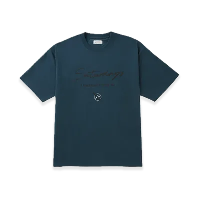 Saturdays NYC x FRAGMENT Short Sleeve T-Shirt "Blue"
