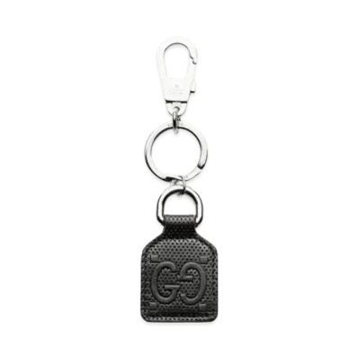 GUCCI GG Embossed Keychain "Black"