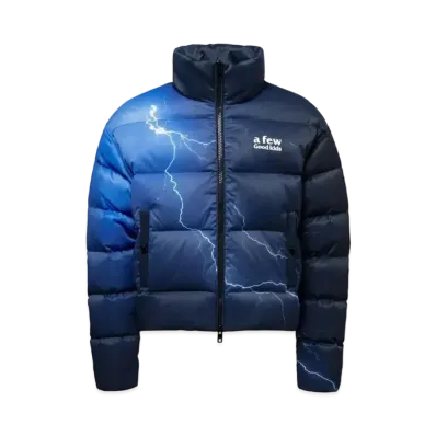 A FEW GOOD KIDS Lighting Puffer Jacket "Blue"