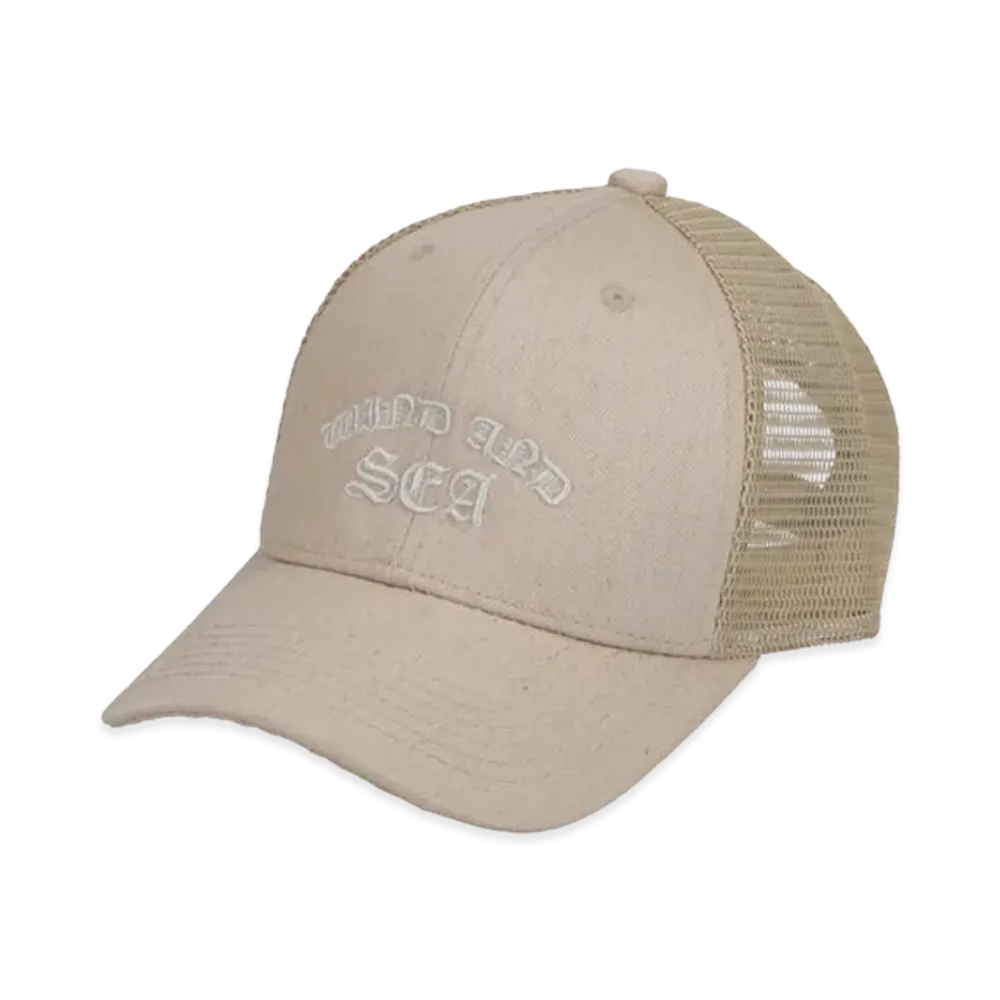 WIND AND SEA Logo Mesh Cap "Beige"