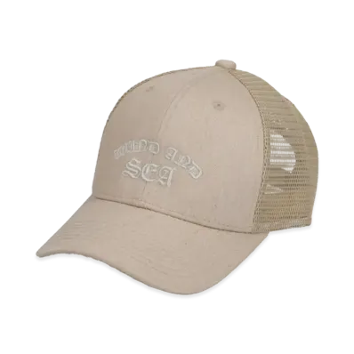 WIND AND SEA Logo Mesh Cap "Beige"