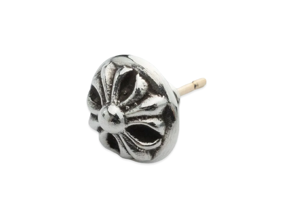 Chrome Hearts Cross Ball Stud Earrings "Silver"