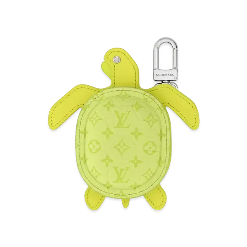 Louis Vuitton LV Turtle Pouch Bag Charm Monogram Canvas "Lime"