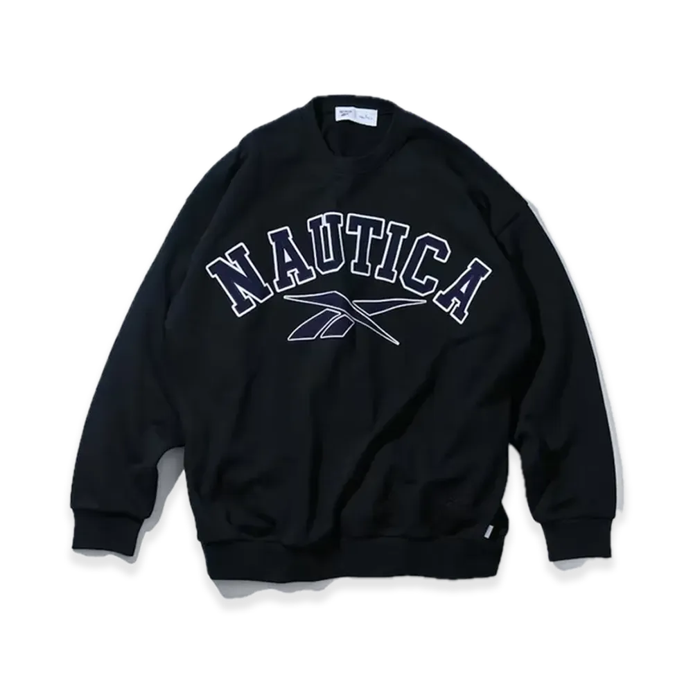 Reebok x NAUTICA Arc Logo Heavyweight Crewneck Sweat "Black"