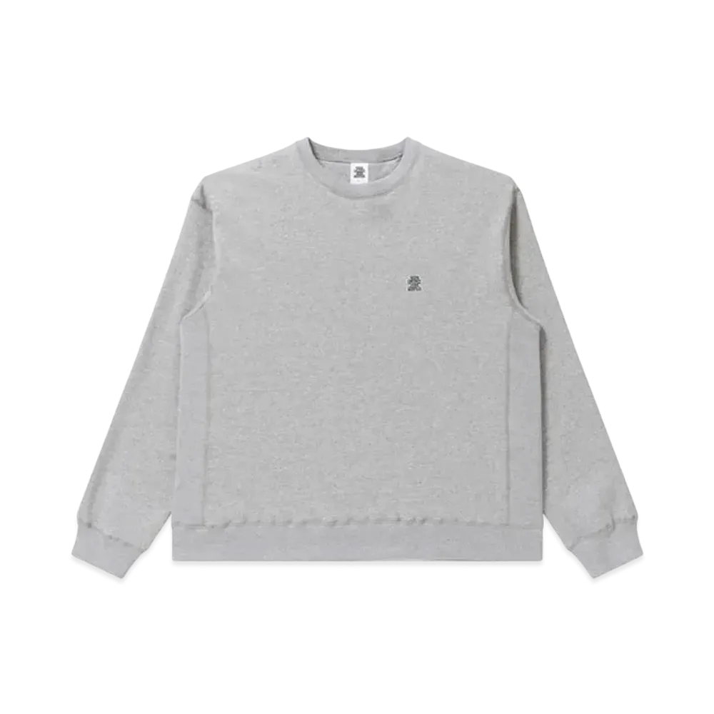 Black Eye Patch Small OG Label Crewsweat "Heather Gray"