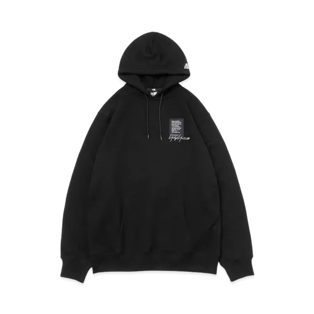 NEW ERA x Yohji Yamamoto Pour Homme FW22 Sweat Pullover Hoodie Signature Logo "Black"
