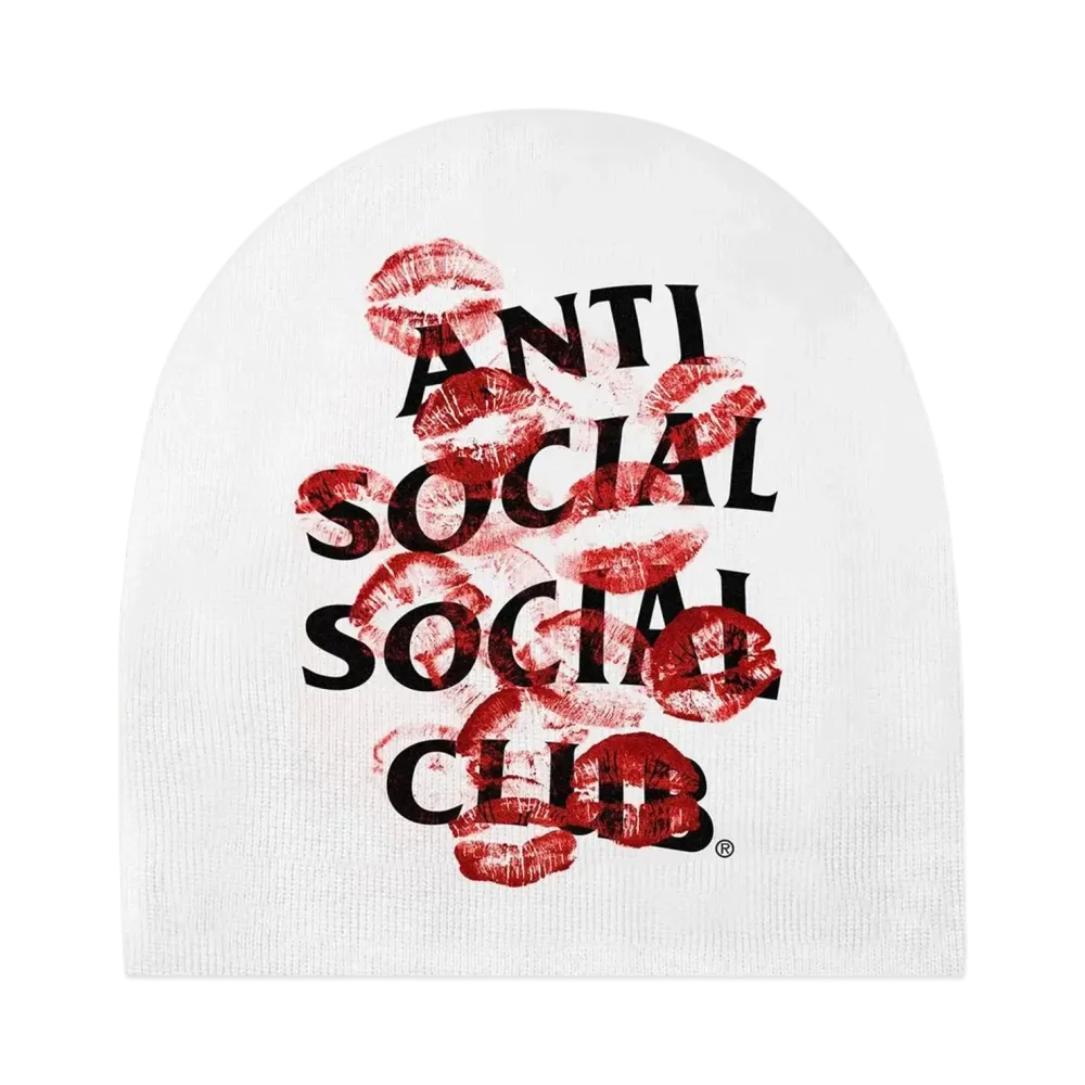 ANTI SOCIAL SOCIAL CLUB Kiss Me Beanie "White"