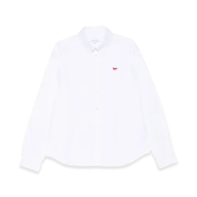 Maison Kitsune "Profile Fox" Casual Shirt "White"