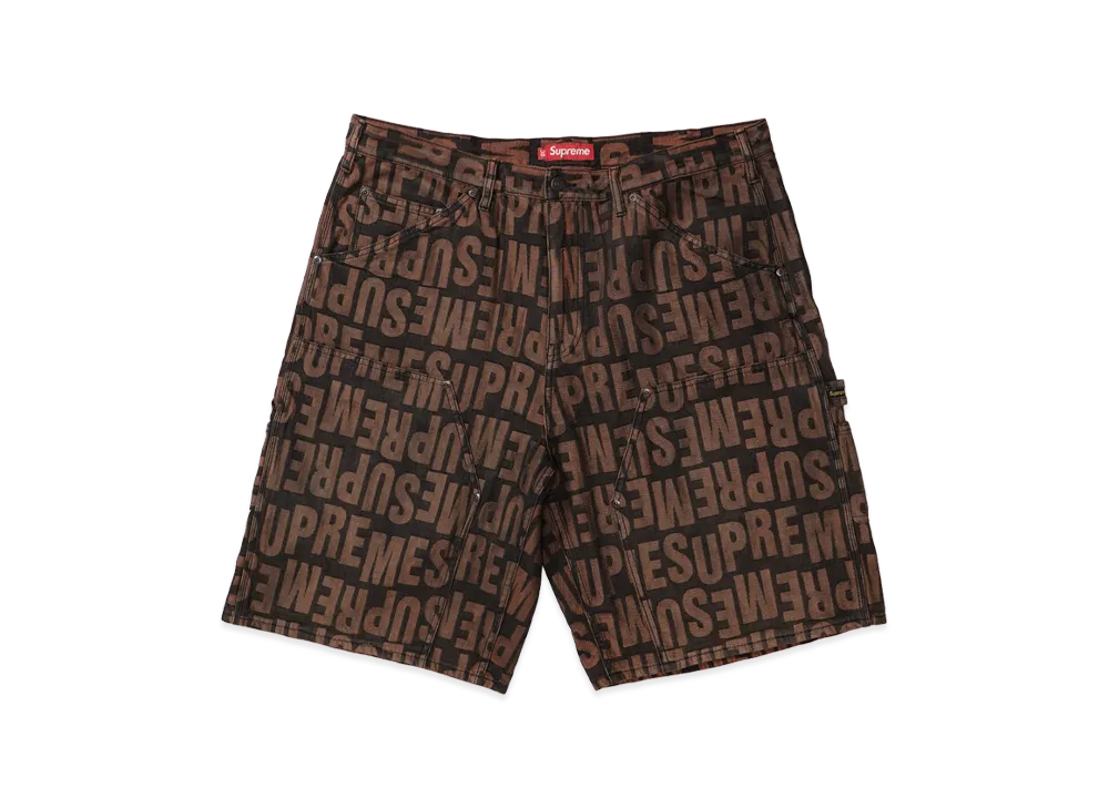 Supreme Repeat Jacquard Double Knee Denim Short 