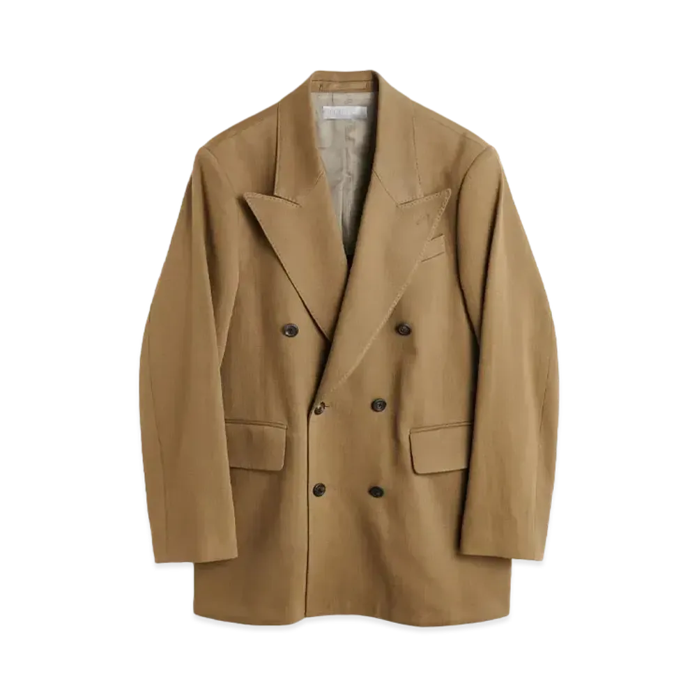 OUR LEGACY Sharp DB Blazer Broken Sateen "Olive"
