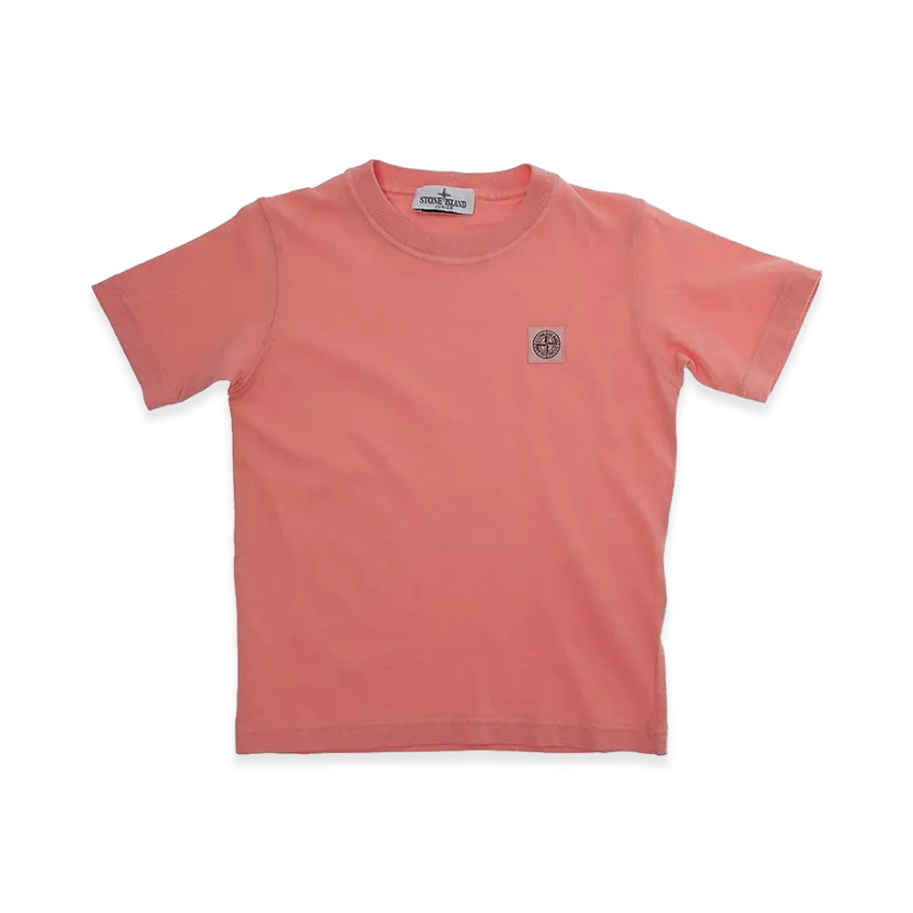 Stone Island Kids T-Shirt with Logo Application "Nude/Neutrals"