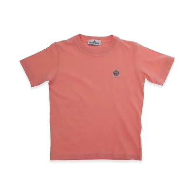 Stone Island Kids T-Shirt with Logo Application "Nude/Neutrals"