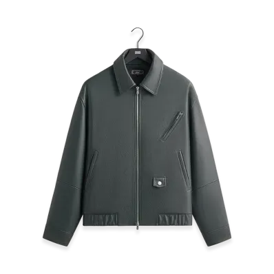 Kith Pebbled Leather Jett Blouson Jacket "Stadium"