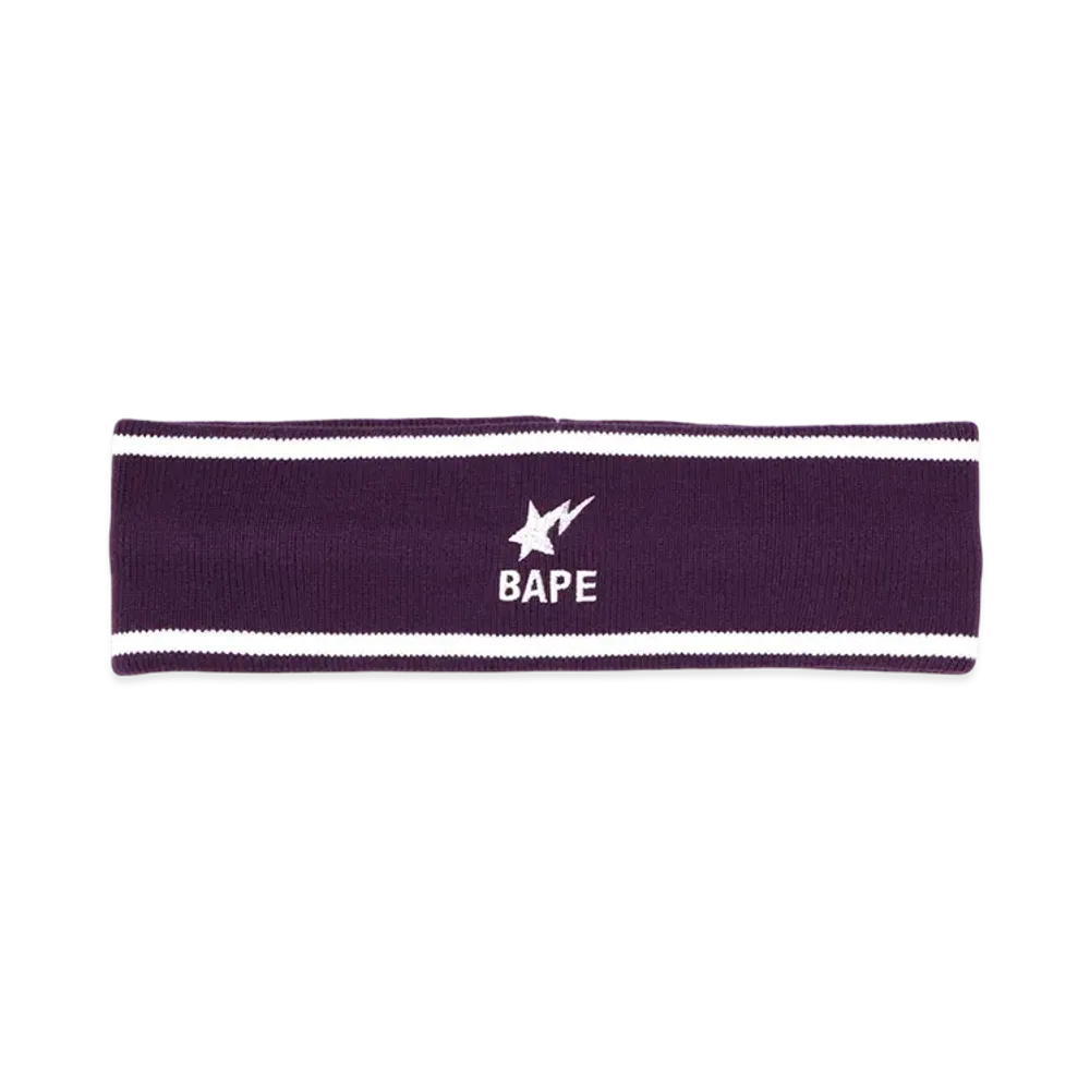 A BATHING APE Bapesta Headband "Purple"