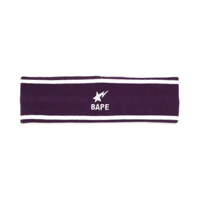 A BATHING APE Bapesta Headband "Purple"