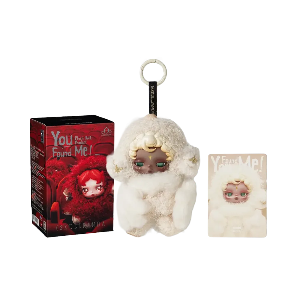 POP MART SKULLPANDA You Found Me! Series Plush Doll Pendant Sandman