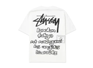 Stussy x Always Do What You Should Do World Tour Tee "White"