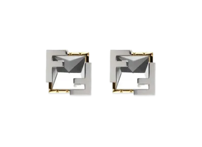 FENDI x Versace Fendace Crystal Earrings "Silver"