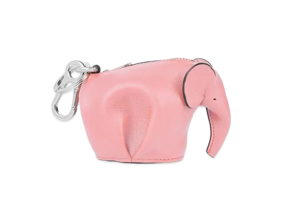 LOEWE Elephant Charm In Classic Calfskin "Candy"