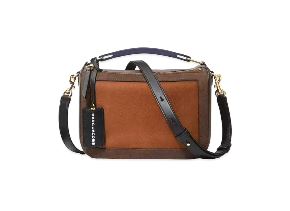 Marc Jacobs The Soft Box Suede 23 "Brown Multi"