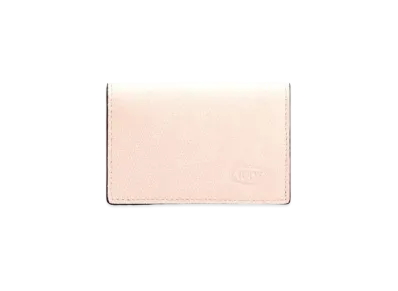 TOD'S Leather Business Card Holder "Pink"