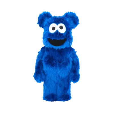 MEDICOM TOY "BEARBRICK" -SESAME STREET- COOKIE MONSTER COSTUME Ver.2.0 1000%