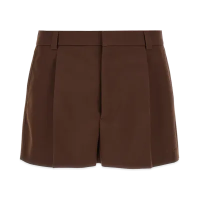 GUCCI Wool Shorts "Brown"