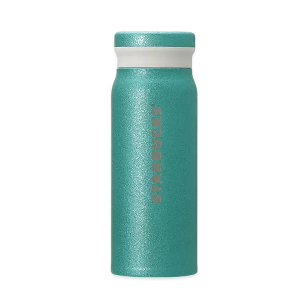 STARBUCKS Stainless Steel Bottle Glitter 488ml "Turquoise"