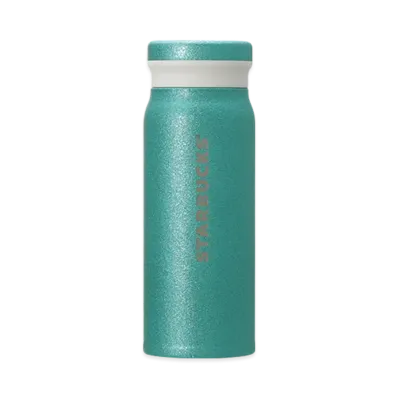 STARBUCKS Stainless Steel Bottle Glitter 488ml "Turquoise"