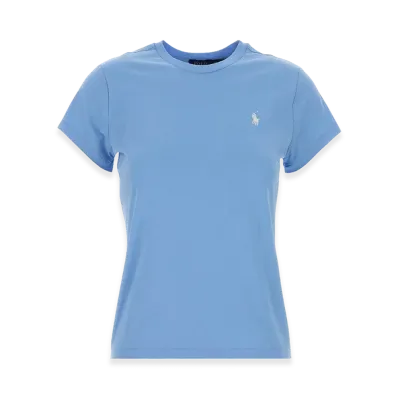 Polo Ralph Lauren Women's Cotton T-Shirt "Light Blue"