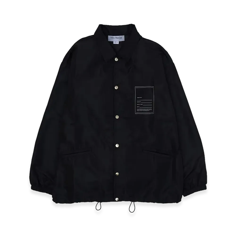New Manual Coach Jacket "Black"