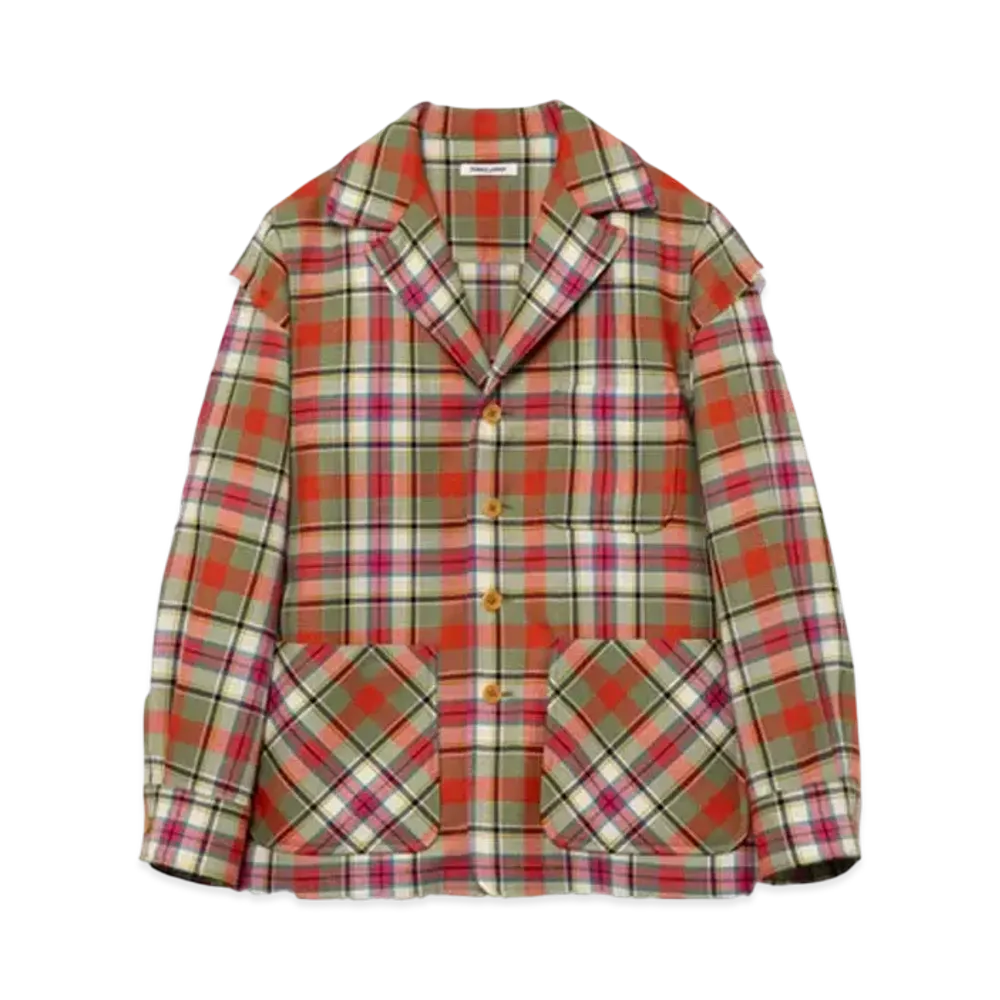 FUMIKA UCHIDA Tartan Plaid Shirt Jacket "Plaid Ivory"