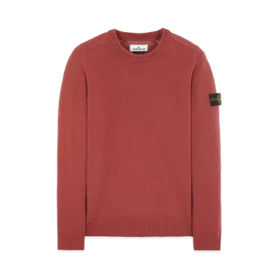 Stone Island 535A3 LAMBSWOOL "Brick Red"
