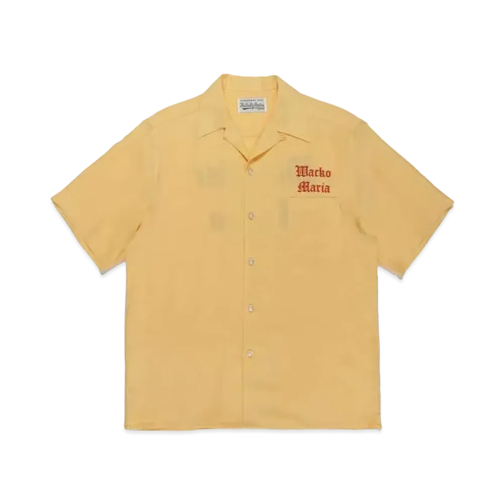 WACKO MARIA 50'S OPEN COLLAR SHIRT "Yellow"