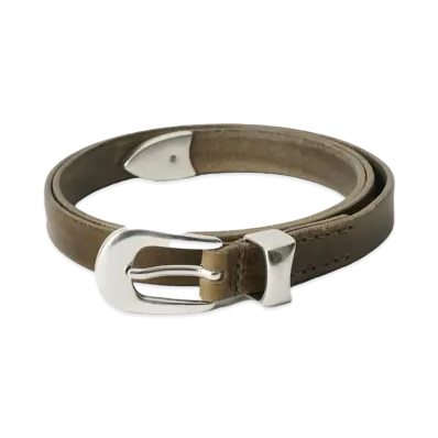 OUR LEGACY 2 CM Belt Leather "Grau"