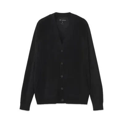 Goldwin Whole Garment Wool Knit Cardigan (Unisex) "Black"