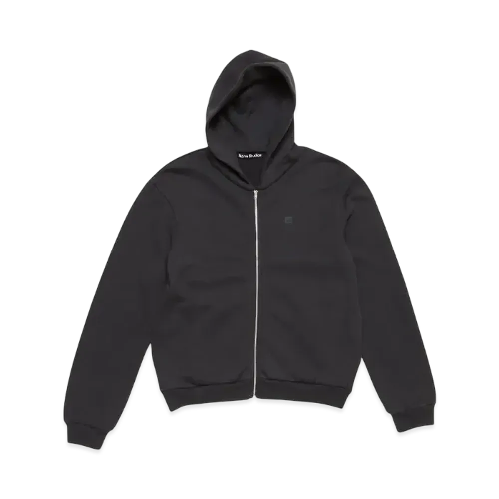 Acne Studios Hooded Zipper Sweatshirt "Black"