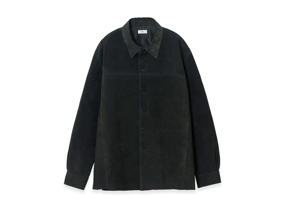YOKE Pig Suede Shirt Jacket "Black"