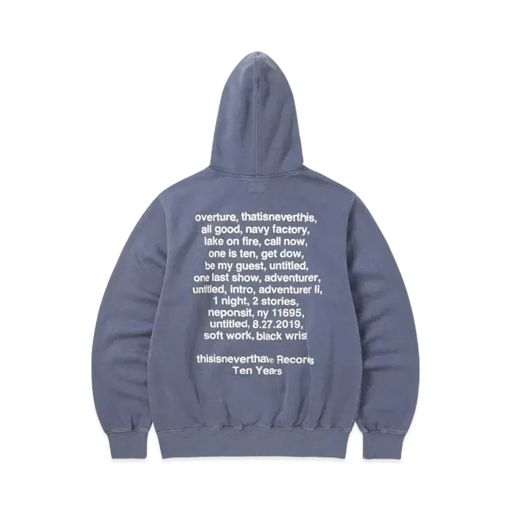 thisisneverthat Ten Years Records Hoodie "Purple"