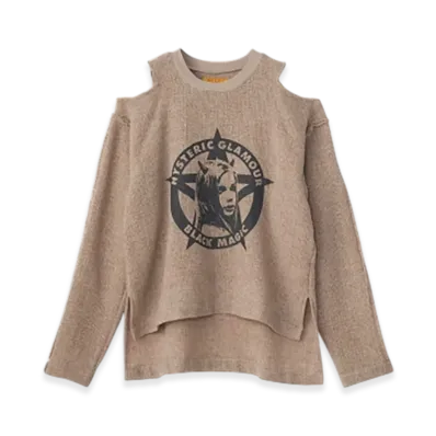 HYSTERIC GLAMOUR Black Magic Woman Pullover Shirt "Beige"
