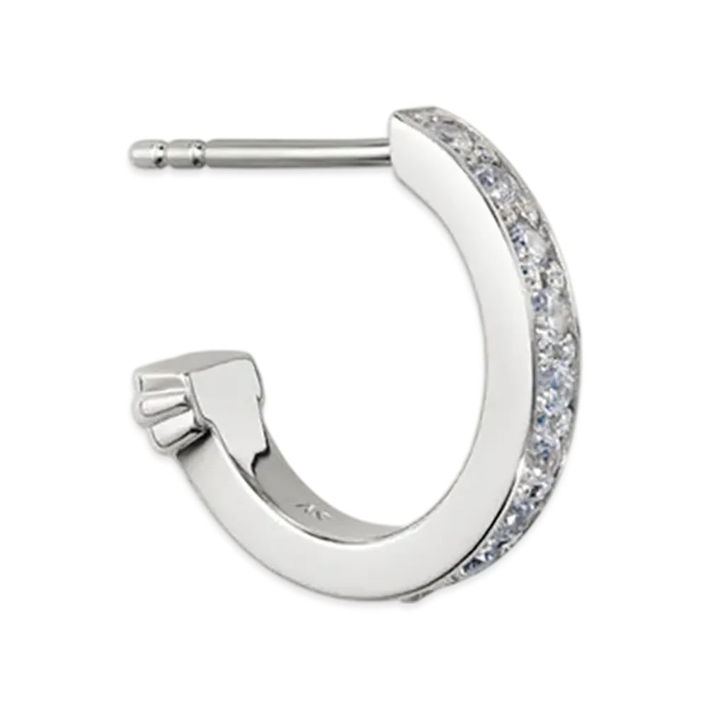 GOD ONLY KNOWS Hoop Earring "Silver"