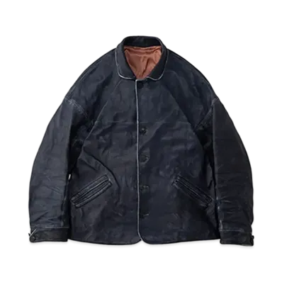 visvim ETON JKT IT (VEG.H) "Navy"