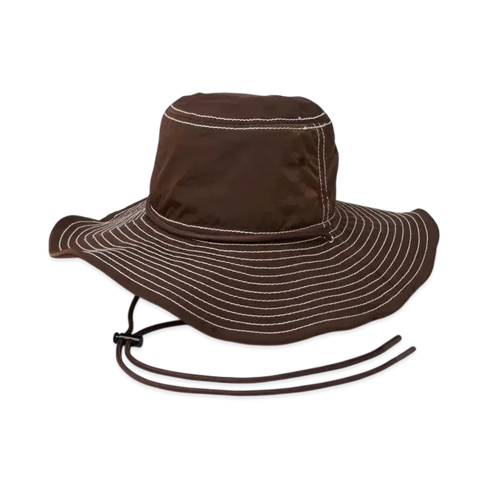 NEW ERA Adventure Light Wide Brim Those Summer Days Directed By Keiko Hitotsuyama Vintage Nylon "Brown"