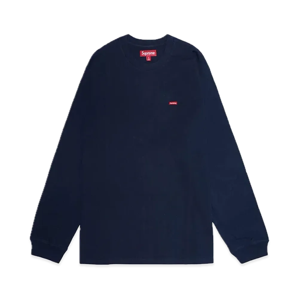 シュプリーム スモールボックス エルエス Tシャツ "ネイビー"(24SS)