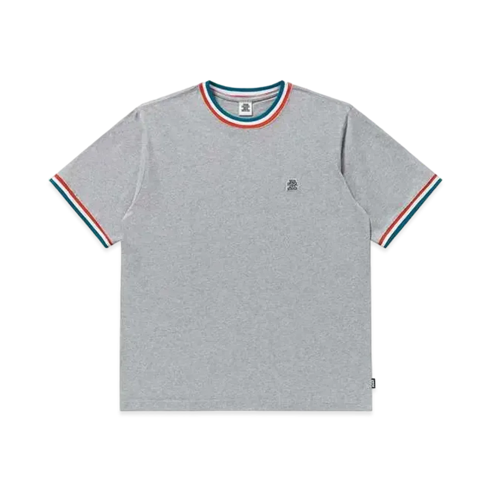 BlackEyePatch Small OG Label Rib Knitted Tee "Gray"