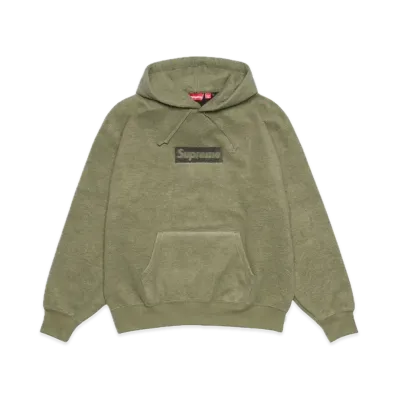 Supreme Inside Out Box Logo Hooded Sweatshirt "Light Olive"